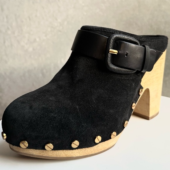 🌸VERÓNICA BEARD🌸 Womens Dacey Suede Slip On Clogs Size: 5M - Picture 5 of 15